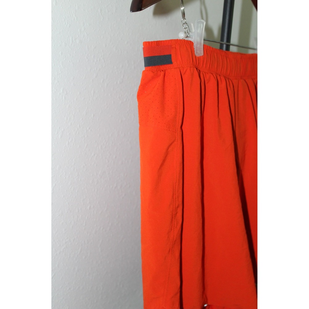 Lululemon Surge Lined Short 6" Mens Large Red Orange Running Training LM7A99S - Picture 2 of 13